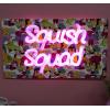 imageFizz Creations Squishmallows Squish Squad Neon Wall Light  Officially Licensed Squishmallows Merchandise  USB Powered  Vibrant Pink Light  Wall Mount Options
