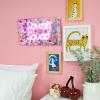 imageFizz Creations Squishmallows Squish Squad Neon Wall Light  Officially Licensed Squishmallows Merchandise  USB Powered  Vibrant Pink Light  Wall Mount Options