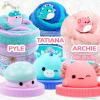 imageSquishmallows Pyle The Mushroom Premium Grape Scented Slime 8 oz 3 Fun Slime Add Ins Great Toys for 6 Year Olds3 Pack