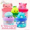 imageSquishmallows Pyle The Mushroom Premium Grape Scented Slime 8 oz 3 Fun Slime Add Ins Great Toys for 6 Year OldsArchie Cotton Candy