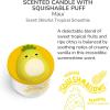 imageStudio Oh x Squishmallow Patty Mooody Strawberry Swirl Scented Candle 12 oz Sweet Strawberry Warm Vanilla Citrus Freesia and Crisp Apple Reusable Decorative JarMaui Blissful Tropical Smoothie