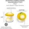 imageStudio Oh x Squishmallow Patty Mooody Strawberry Swirl Scented Candle 12 oz Sweet Strawberry Warm Vanilla Citrus Freesia and Crisp Apple Reusable Decorative JarMaui Blissful Tropical Smoothie