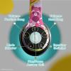 imageiJoy Squishmallows Bluetooth OverEar Headphones Wireless Foldable Headset Squishmallows Gifts for Girls Boys Women Men and All Squish Squad FansTeal