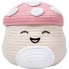imageFizz Creations Squishmallows Malcolm the Mushroom Woven Storage Basket With Lid  85 Inches Tall  Officially Licensed Squishmallows Merchandise Mushroom Squishmallow