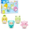 imageSquishmallows Buildable Figure Multipack  Maui The Pineapple Joelle The Bigfoot Wendy The Frog Archie The Axolotl  Squishmallows Fans 8 0140Style 1