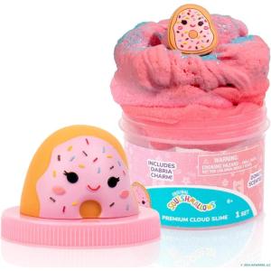 imageSquishmallows Pyle The Mushroom Premium Grape Scented Slime 8 oz 3 Fun Slime Add Ins Great Toys for 6 Year OldsDabria Donut