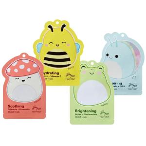 imageTONYMOLY x Squishmallows Facial Hydrating Sheet Mask Set Soothe Repair Hydrate Skincare Variety 4 PackSheet Mask Set