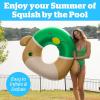 imageBigMouth x Squishmallows Avery The Duck Pool Float  42 Inch Inflatable Lounge with Cupholder  Soft Durable Collectible Pool Float for Kids and Adults  Build Your Poolside Squish Squad