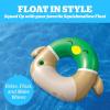 imageBigMouth x Squishmallows Avery The Duck Pool Float  42 Inch Inflatable Lounge with Cupholder  Soft Durable Collectible Pool Float for Kids and Adults  Build Your Poolside Squish Squad