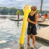 imageBigMouth x Squishmallows Squishmallows Junie The Banana Pool Noodle  Soft Durable and Squeezable Float for Pool Fun  Collectible Water Toy for Kids and Adults