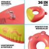 imageBigMouth x Squishmallows Squishmallows Obu The Frog 36 Inch Ring Pool Float  Collectible Inflatable for Relaxing and Splashing  Soft Durable and Easy to Inflate