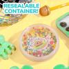 imageOriginal Squishmallows Glitter Carl The Burger Charm VanillaScented Slime 3 Slime AddIns PreMade Sludge Toy for Kids Great 6 Year Old ToysCarl the Burger
