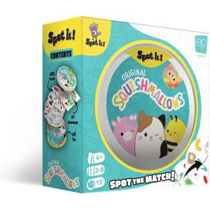 imageSpot It Squishmallows  Fun Card Game for Kids and Adults  Featuring Mila The Elephant or Cailey The Pink Crab and More  Licensed Squishmallows Game