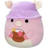 imageSquishmallows Original 16in Rosie The Spotted Pig with Flower Pin  Official Jazwares Plush LargePig W Tropical Drink