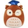 imageSquishmallows Original 12in Lemus The Grey Elephant with Graduation Cap  Official Jazwares Plush MediumSizedBrown Owl