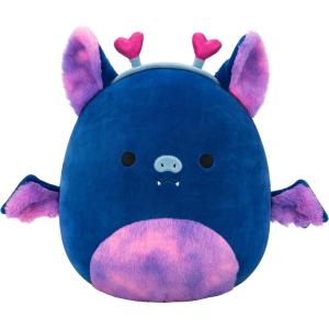 imageSquishmallows Original 14in Milan The Navy Blue Fruit Bat with Heart Headband  Official Jazwares Plush LargeBlue Fruit Bat
