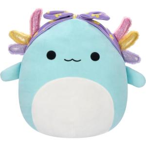 imageSquishmallows Original 16Inch Irina Teal Axolotl with Rainbow Gills and Purple Bandana  Official Jazwares Large Plush