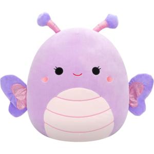imageSquishmallows Original 16in Rosie The Spotted Pig with Flower Pin  Official Jazwares Plush LargeLavenderPurple Butterfly