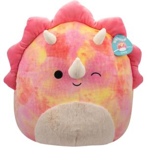 imageSquishmallows Original 16in Rosie The Spotted Pig with Flower Pin  Official Jazwares Plush LargePink Tiedye Triceratops