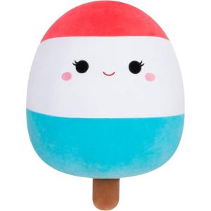 imageSquishmallows Original 16in Rosie The Spotted Pig with Flower Pin  Official Jazwares Plush LargeRedWhiteBlue Popsicle