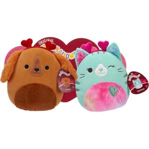imageSquishmallows Original 8Inch Finley and Corinna Valentines Day 2Pack Plush  Ultrasoft Official Jazwares Plush