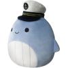 imageSquishmallows 8Inch Samir Blue Whale with Sailor Hat  Little Ultrasoft Official Kelly Toy PlushBlue Whale