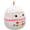 imageSquishmallows Original 14in Laura The Pink Tabby Cat Holding Birthday Cupcake  Official Jazwares Plush LargeBirthday Cake