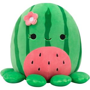 imageSquishmallows 8Inch Samir Blue Whale with Sailor Hat  Little Ultrasoft Official Kelly Toy PlushWatermelon Octopus