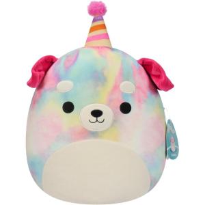 imageSquishmallows Original 14in Laura The Pink Tabby Cat Holding Birthday Cupcake  Official Jazwares Plush LargeTiedye Dog