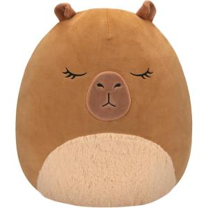 imageSquishmallows Original 14Inch Perry Teal Dolphin with Red Surfboard  Official Jazwares Large PlushBrown Capybara