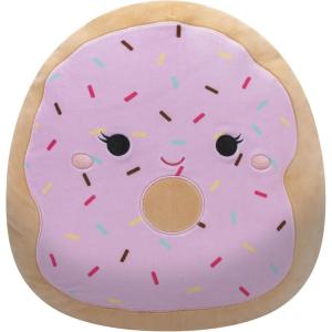 imageSquishmallows Original 14Inch Perry Teal Dolphin with Red Surfboard  Official Jazwares Large PlushPink Donut