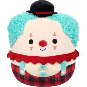 imageSquishmallows Original 12Inch Eurydice Clown with Teal Star Eye Patch  Official Jazwares PlushRed Clown