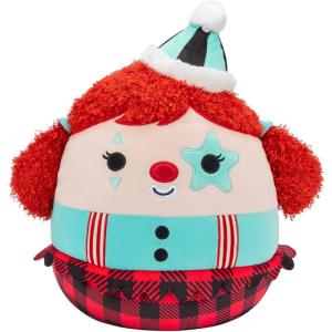 imageSquishmallows Original 12Inch Eurydice Clown with Teal Star Eye Patch  Official Jazwares PlushTeal Clown