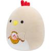 imageSquishmallows Original 12in Rosie The White Spotted Pig with Pink Swirl Belly  Official Jazwares Plush MediumSizedBeige Rooster