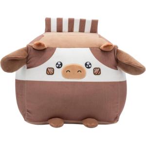 imageRuss 14Inch Chocolate Milk Box Cow Plush  Ultrasoft Official Jazwares Plush from The Makers of Squishmallows