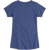 imageHYBRID APPAREL Squishmallows  Mooody Cow Grid  Girls Fitted Short Sleeve Graphic TShirtHeather Navy
