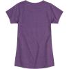 imageHYBRID APPAREL Squishmallows  Mooody Cow Grid  Girls Fitted Short Sleeve Graphic TShirtHeather Purple