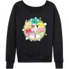 imageHYBRID APPAREL Squishmallows  Rainbow Circle Group  Womens French Terry Pullover SweatshirtBlack