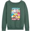 imageHYBRID APPAREL Squishmallows  Squish Squad  Womens French Terry Pullover SweatshirtHeather Juniper