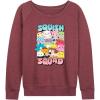 imageHYBRID APPAREL Squishmallows  Squish Squad  Womens French Terry Pullover SweatshirtHeather Maroon