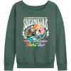 imageHYBRID APPAREL Squishmallows  World Tour  Womens French Terry Pullover SweatshirtHeather Juniper