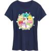 imageSquishmallows  Rainbow Circle Group  Womens Short Sleeve Graphic TShirtNavy