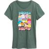 imageSquishmallows  Squish Squad  Womens Short Sleeve Graphic TShirtHeather Juniper