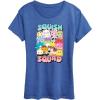 imageSquishmallows  Squish Squad  Womens Short Sleeve Graphic TShirtHeather Royal Blue