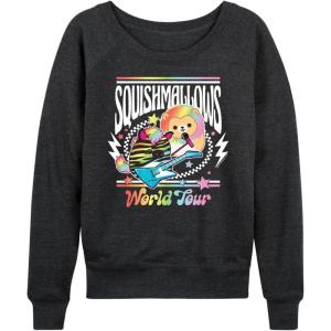 imageHYBRID APPAREL Squishmallows  World Tour  Womens French Terry Pullover SweatshirtHeather Charcoal