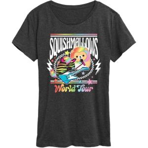 imageHYBRID APPAREL Squishmallows  World Tour  Womens Short Sleeve Graphic TShirtHeather Charcoal