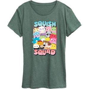 imageSquishmallows  Squish Squad  Womens Short Sleeve Graphic TShirtHeather Juniper