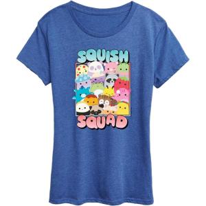imageSquishmallows  Squish Squad  Womens Short Sleeve Graphic TShirtHeather Royal Blue