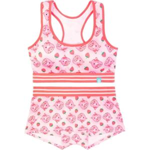imageSquishmallows womens Calynda the Strawberry Cow Sports Bra and Boy Short Underwear Set in Sizes Xxxsxl2pack Calynda