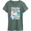 imageSquishmallows  Mallow Vibes  Womens Short Sleeve Graphic TShirtHeather Juniper